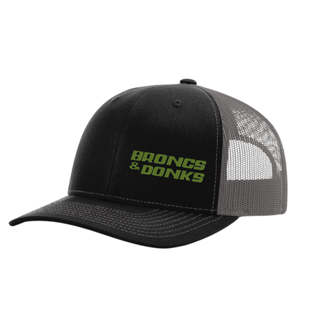 Youth Lime Green Broncs and Donks Hat